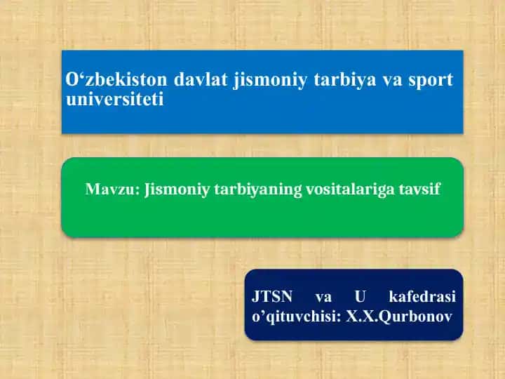 Jismoniy tarbiya vositalari