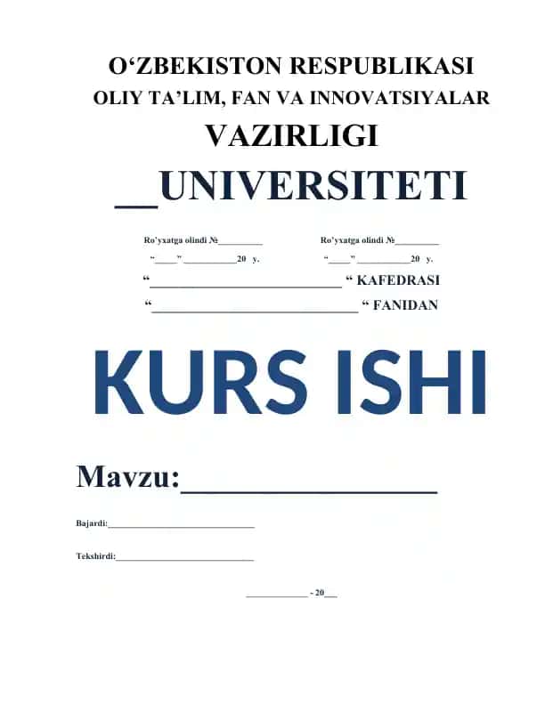 Grin va Stoks formulalari bo‘yicha kurs ishi