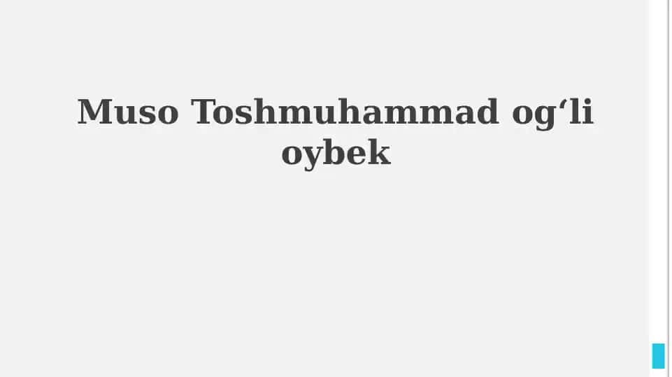 Oybek 1905-yilda Toshkentda