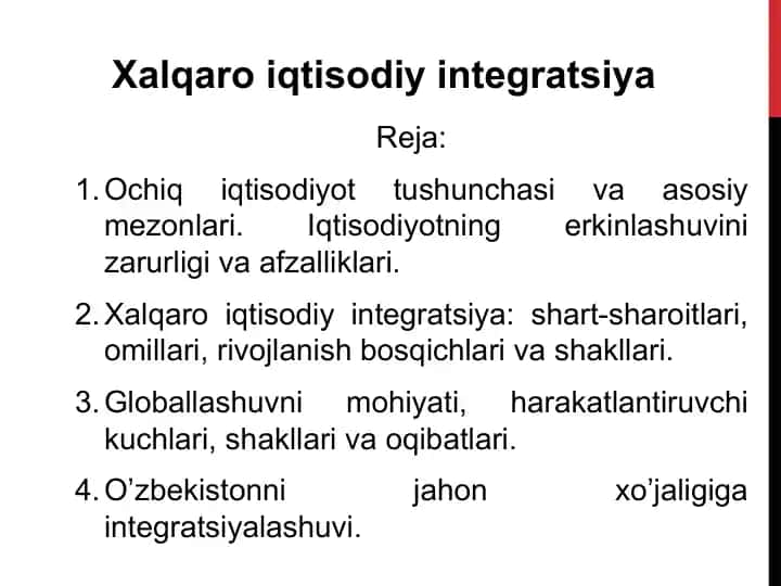 Xalqaro iqtisodiy integratsiya