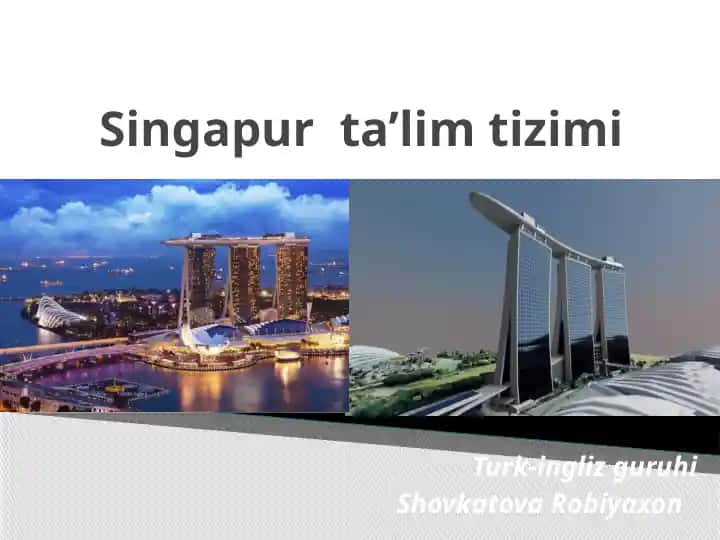 Singapur ta’lim tizimi