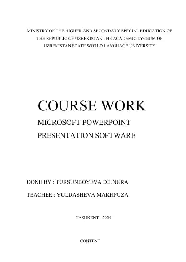MICROSOFT POWERPOINT PRESENTATION SOFTWARE