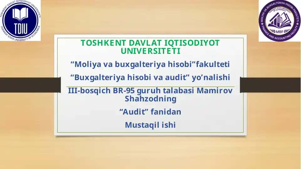 Auditorlik tekshiruvi