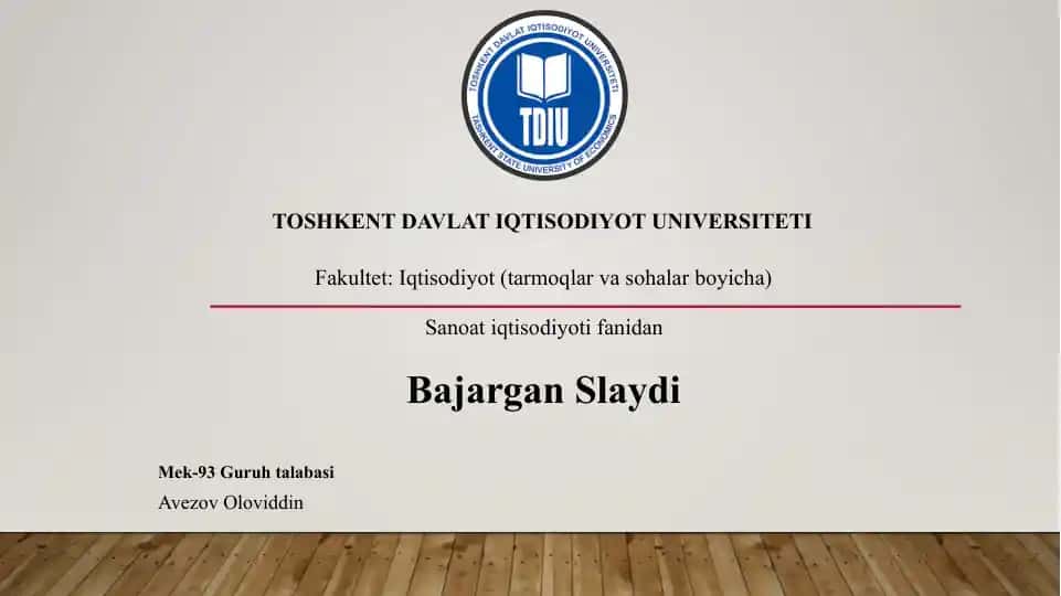 Sanoat korxonalarini moliyaviy natijalari yaxshilash va undan samaraliy foydalanish