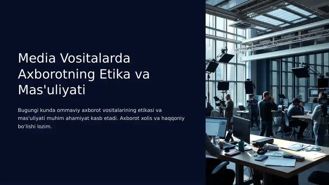 Axborotning Etika va Mas'uliyati