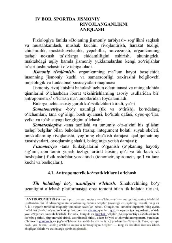 Jismoniy rivojlanish