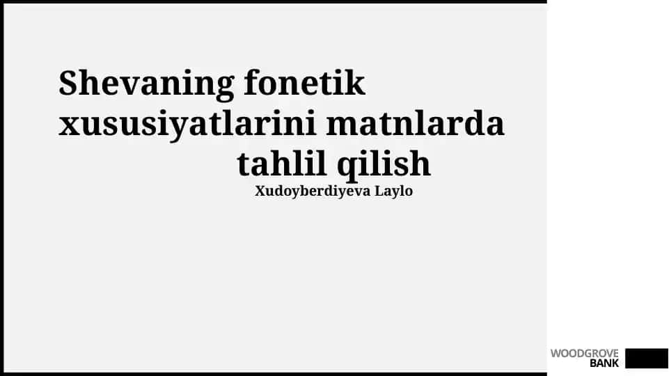 Sheva va adabiy til o'rtasidagi fonetik farqlar