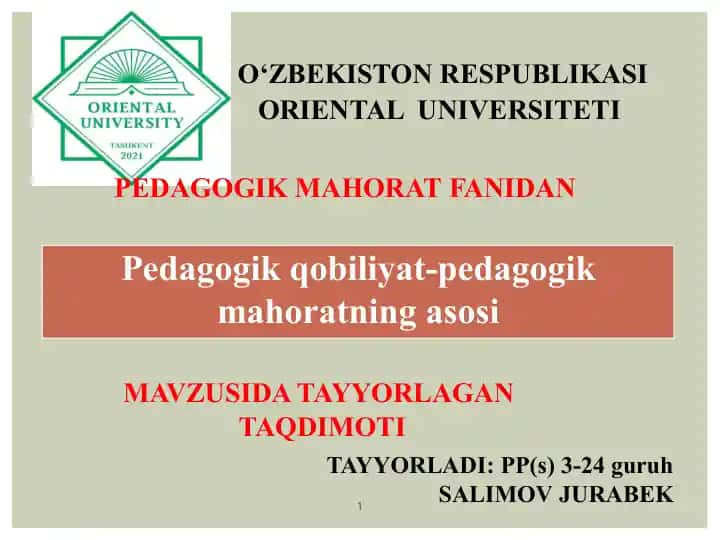 Pedagogik qobilyatlar