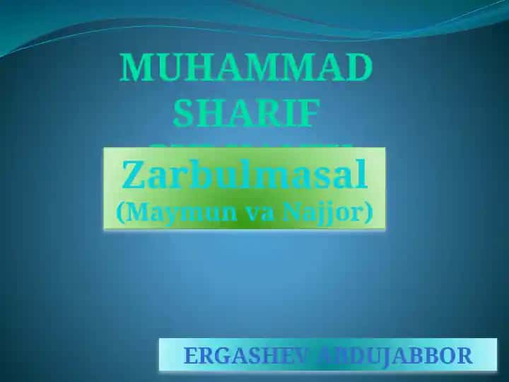 Zarbulmasal
