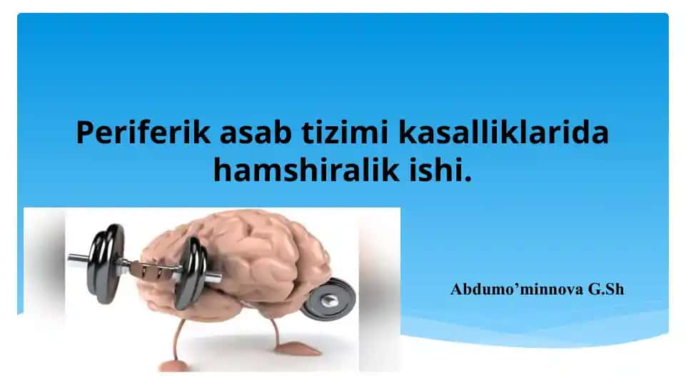 Periferikasabtizimikasalliklaridahamshiralikishi