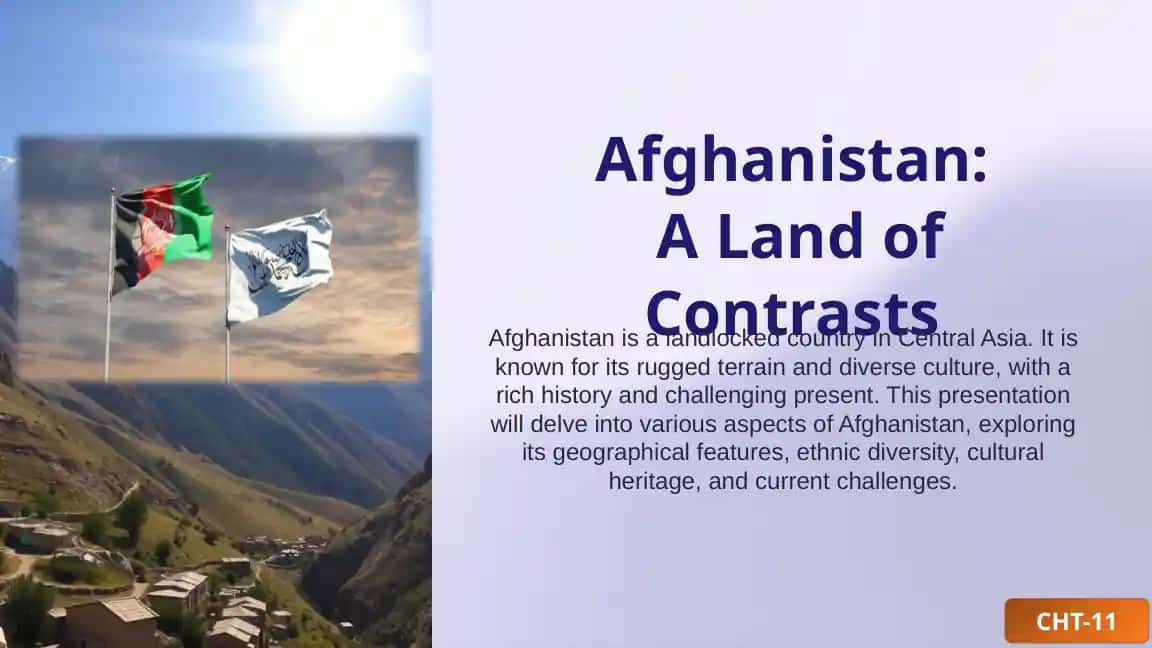 Afghanistan: A Land of Contrasts