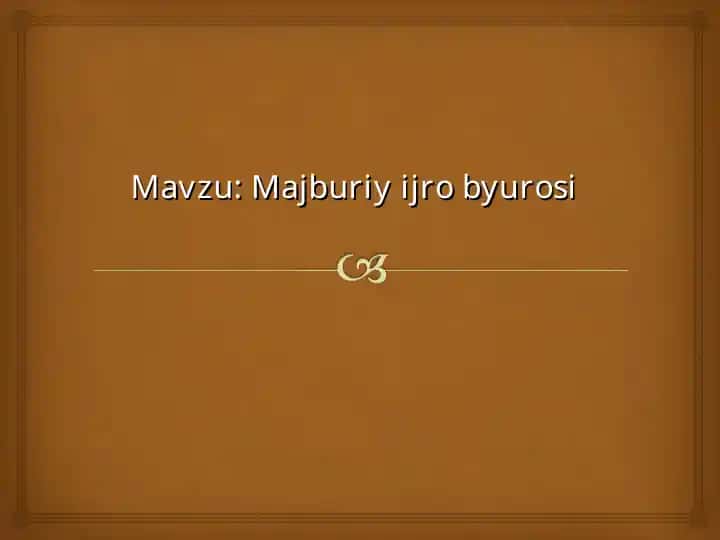 Majburiy ijro byurosi