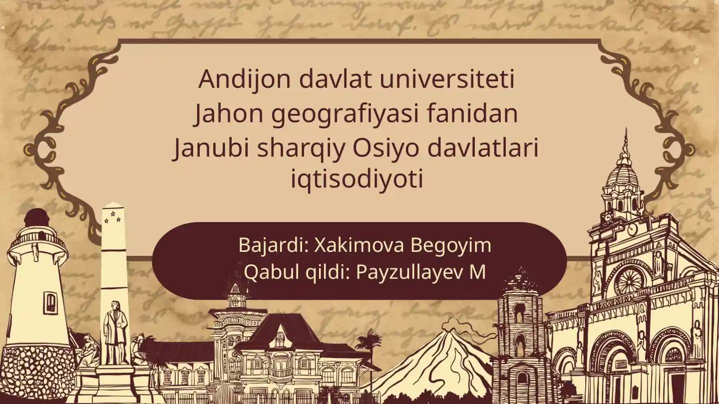 Janubi Sharqiy Osiyo Iqtisodiyoti asosiy tahlil