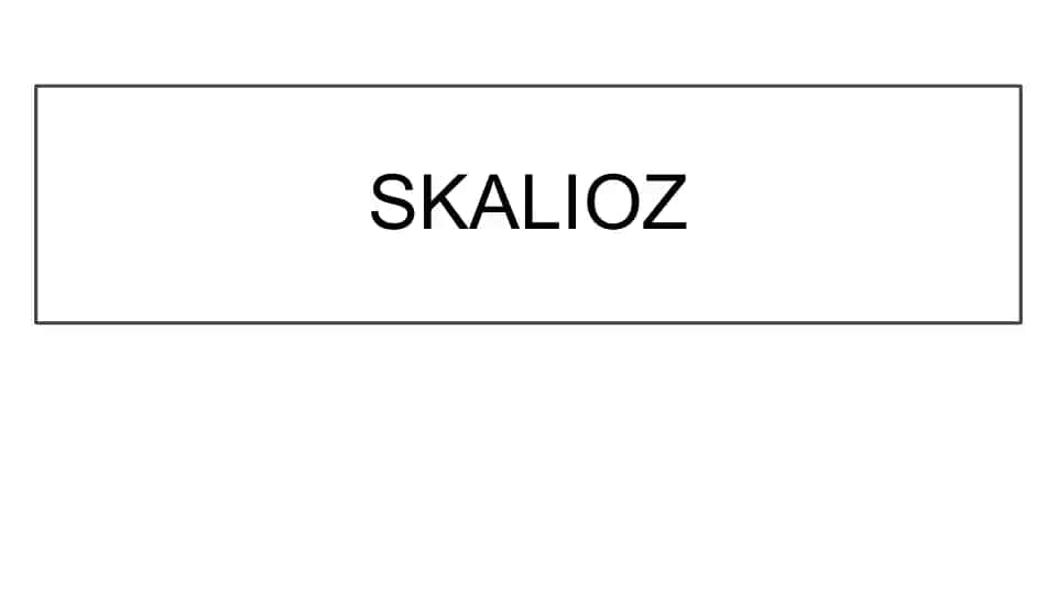 Skolioz