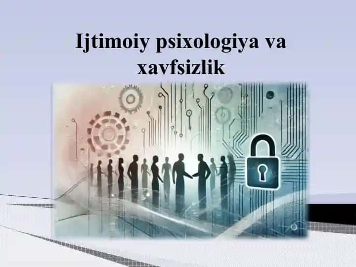 Ijtimoiy-psixologiya va xavfsizlik
