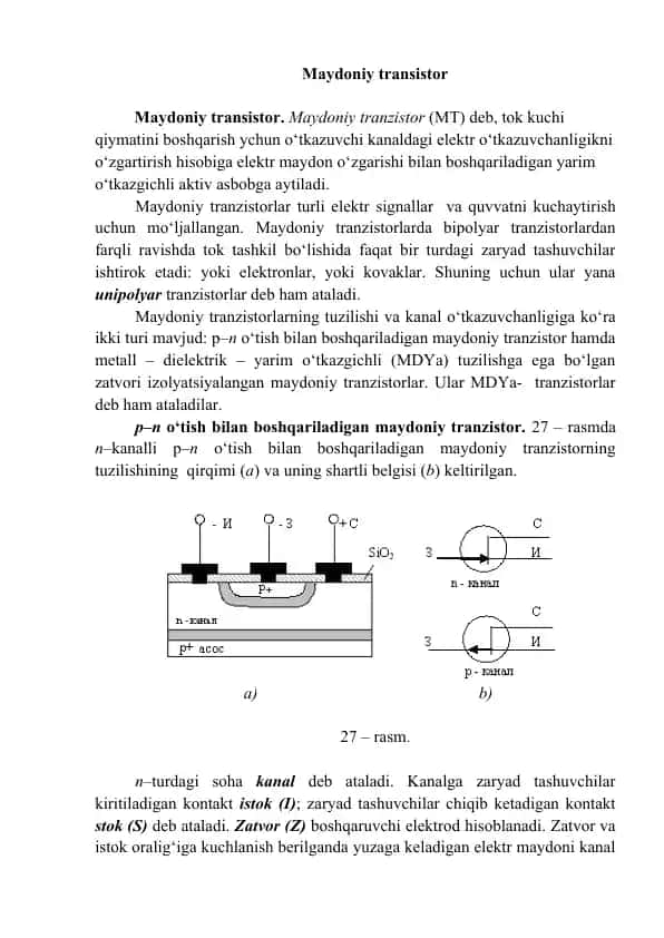 Maydoniy transistor
