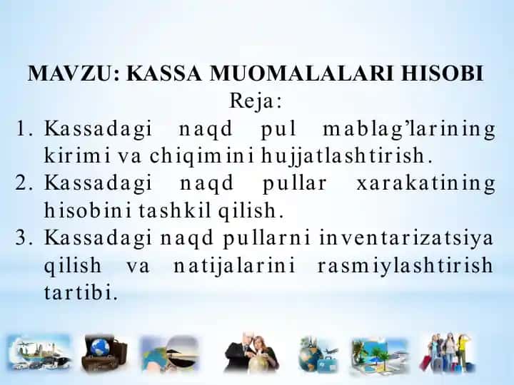 Kassa muomalalari hisobi