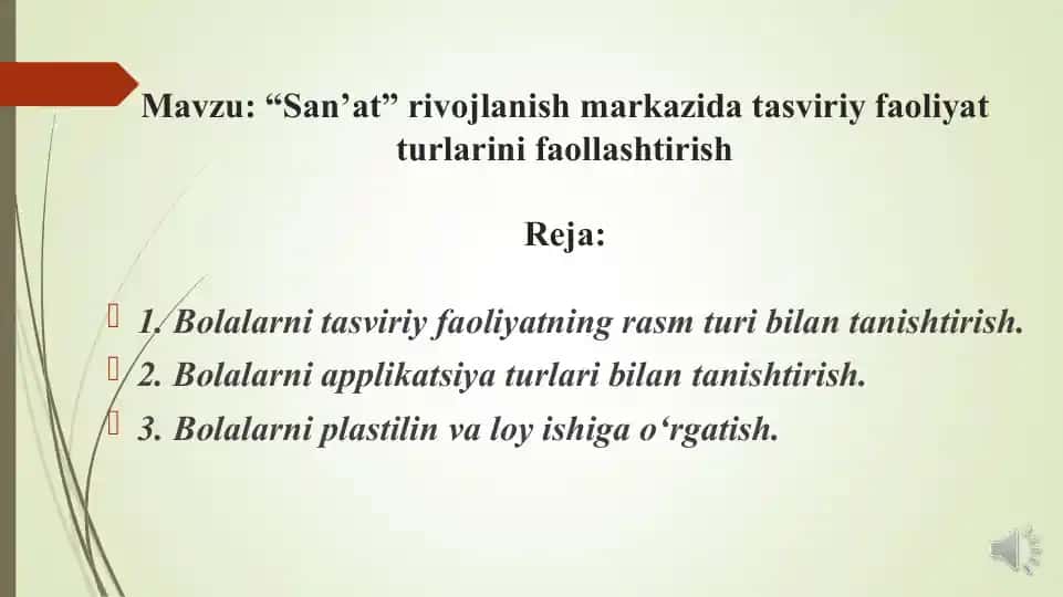 “San’at” rivojlanish markazi