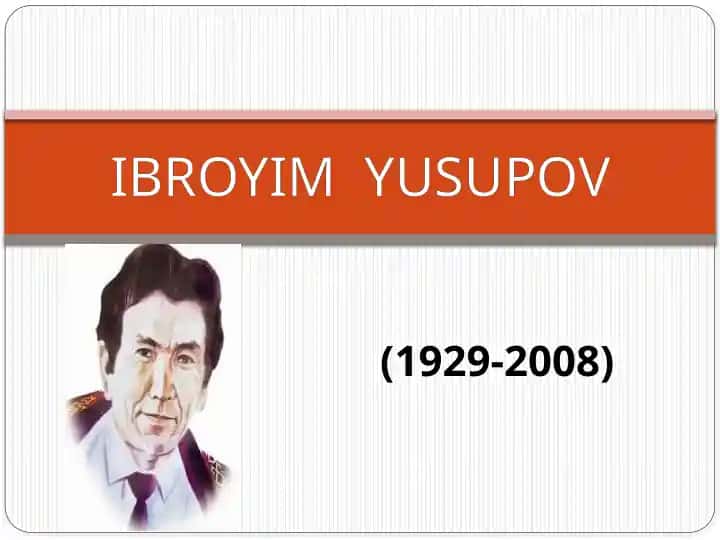 Qoraqalpog‘istonning Chimboytumani hududidagi Azotovulida 1929-yilning 5-may kun itavallud topgan Ibroyim Yusupov ma’ruzasi