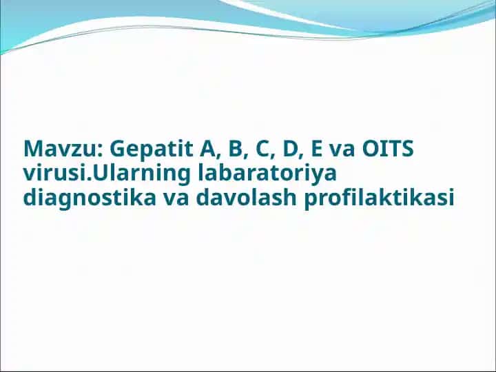gepatit A virusi