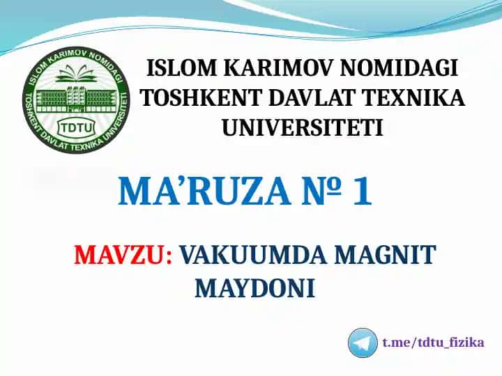 VAKUUMDA MAGNIT MAYDONI