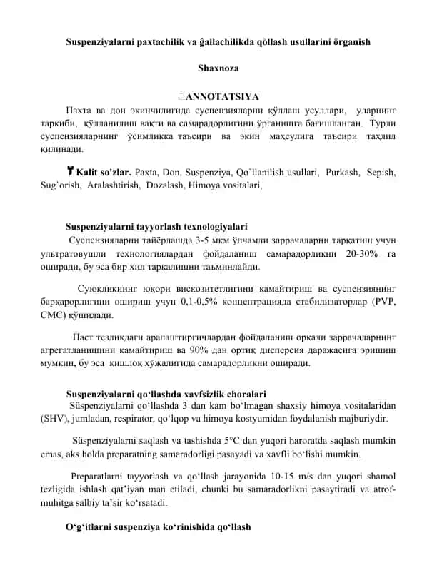 Suspenziyalar