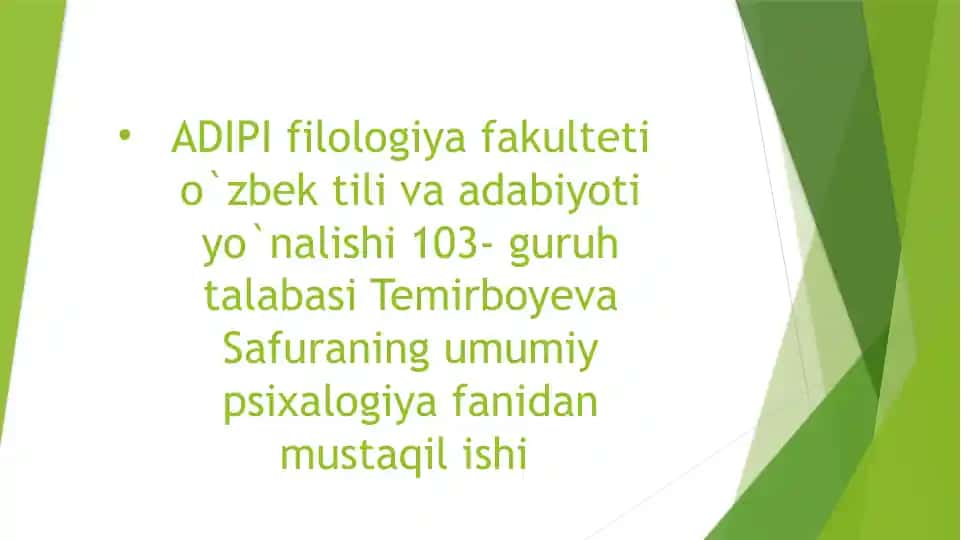 Boshqaruvning pedagogik-psixologik xususiyatlari