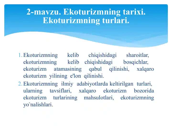 Ekoturizm