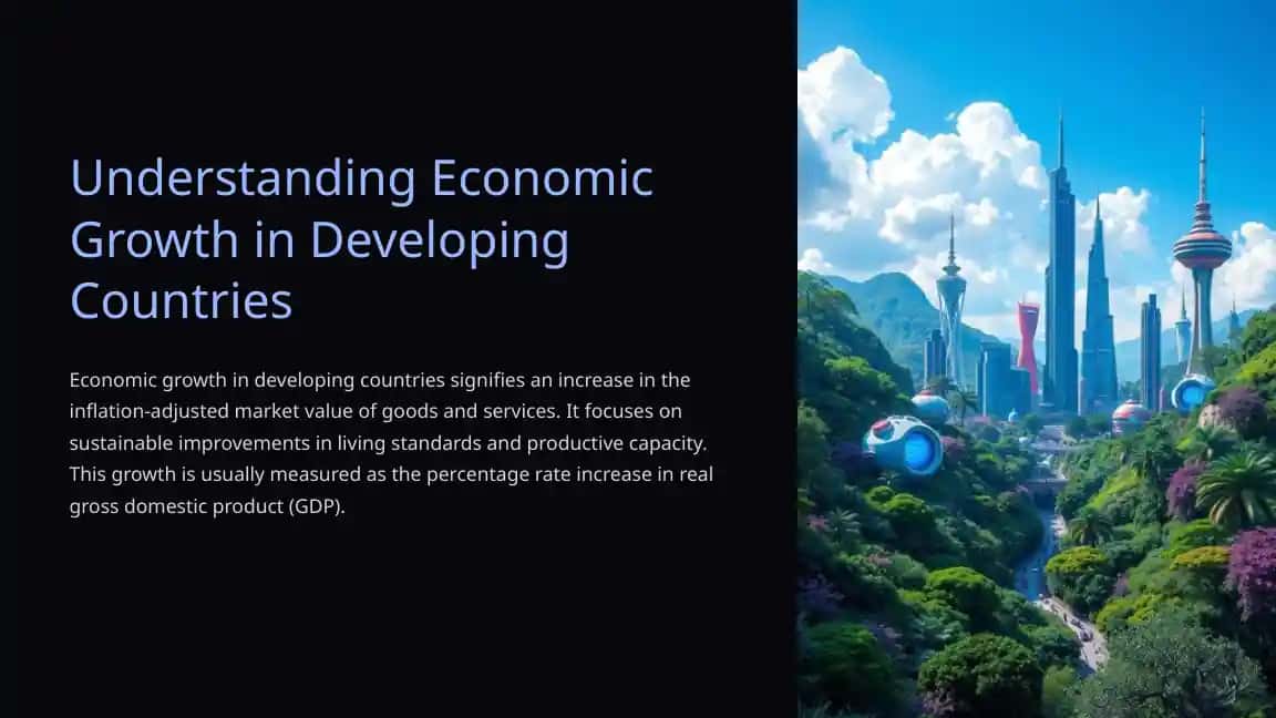 Understanding Economic Growth in Developing Countries