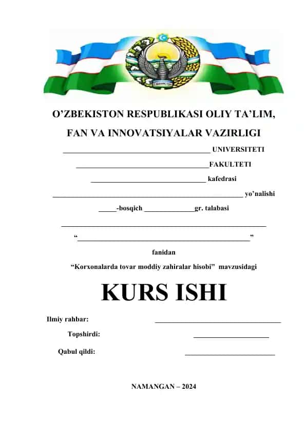 Korxonalarda tovar moddiy zahiralar hisobi