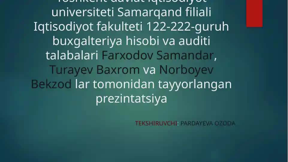 Prezentatsiya Davlatning iqtisodiy roli