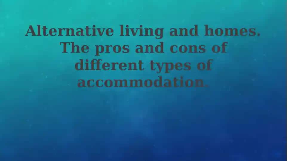 Exploring Alternative Living: A World of Homes