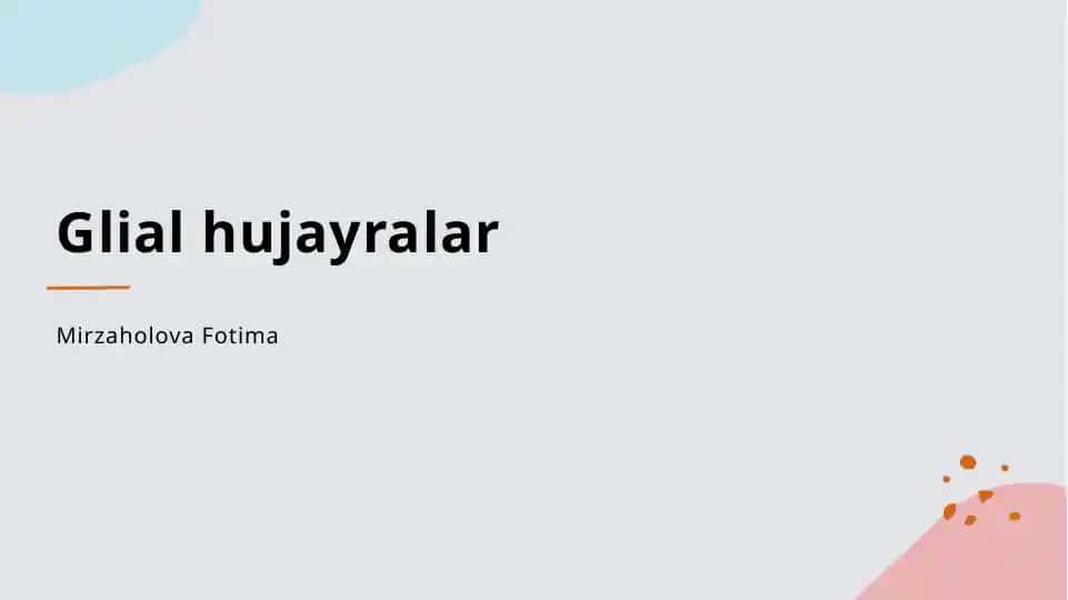Glial hujayralar