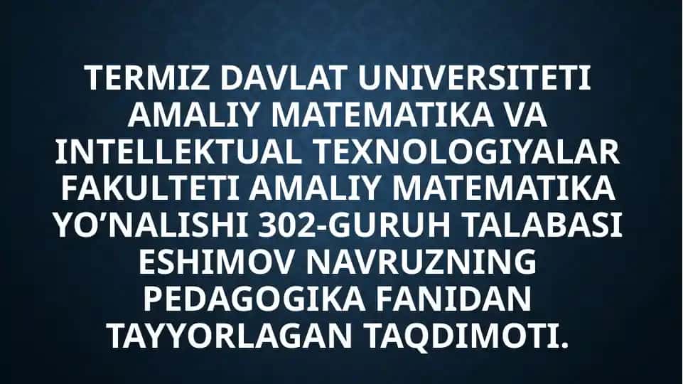 Pedagogik dasturiy vositalar