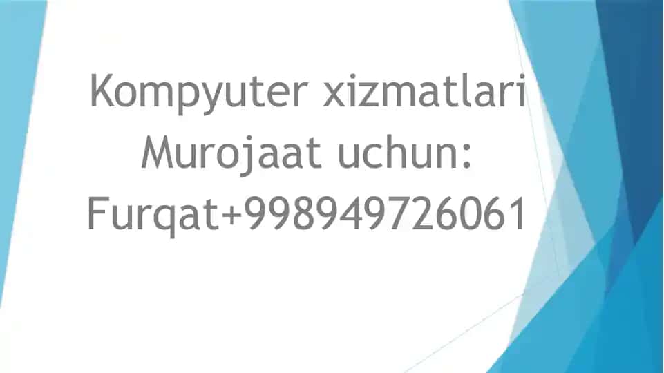Kompyuter xizmatlari