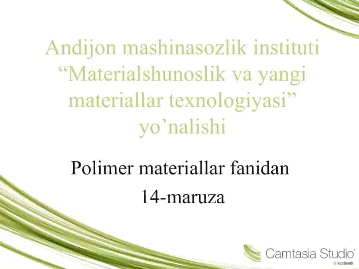 Elastomer materiallar