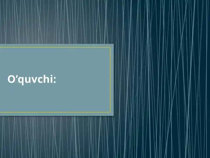 Texnologiya fanidan "ishlab chiqarish va stul yasash" haqida qisqacha slayd