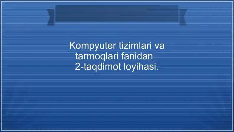 Microprotsessorlar