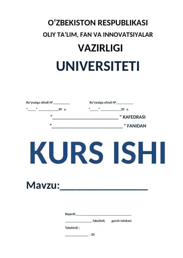 Kurs ishi "Boshlang'ich sinflarda ona tili va o'qish savodxonligi darslarida vatan haqidagi darslarni zamonaviy pedagogik texnologiyalar asosida o'rganish usullari"
