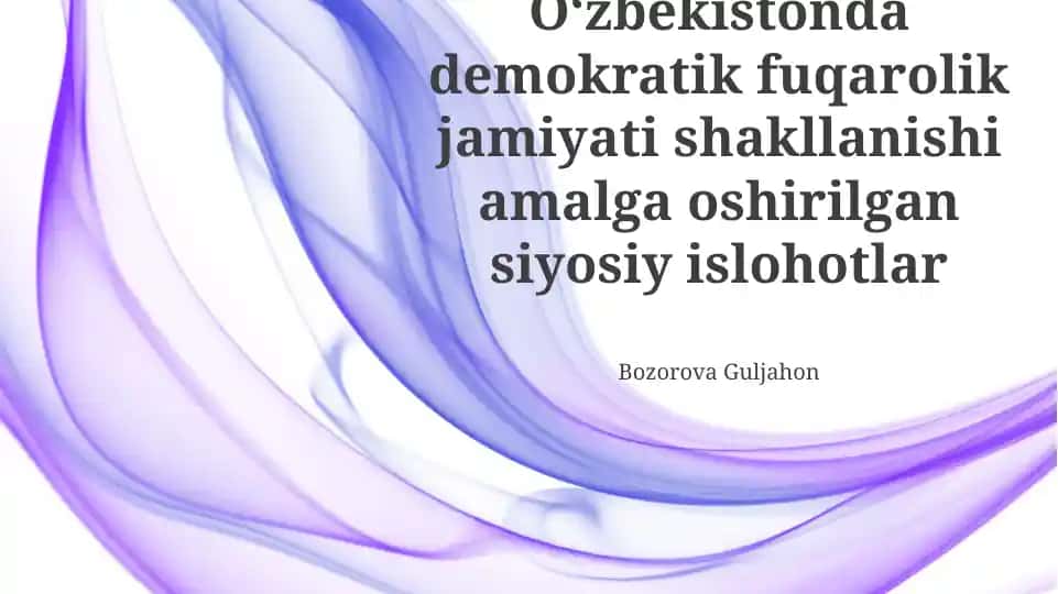 Siyosiy Islohotlar