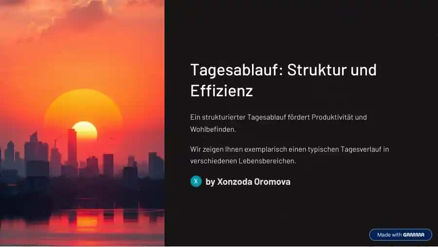 Tagesablauf: Struktur und Effizienz