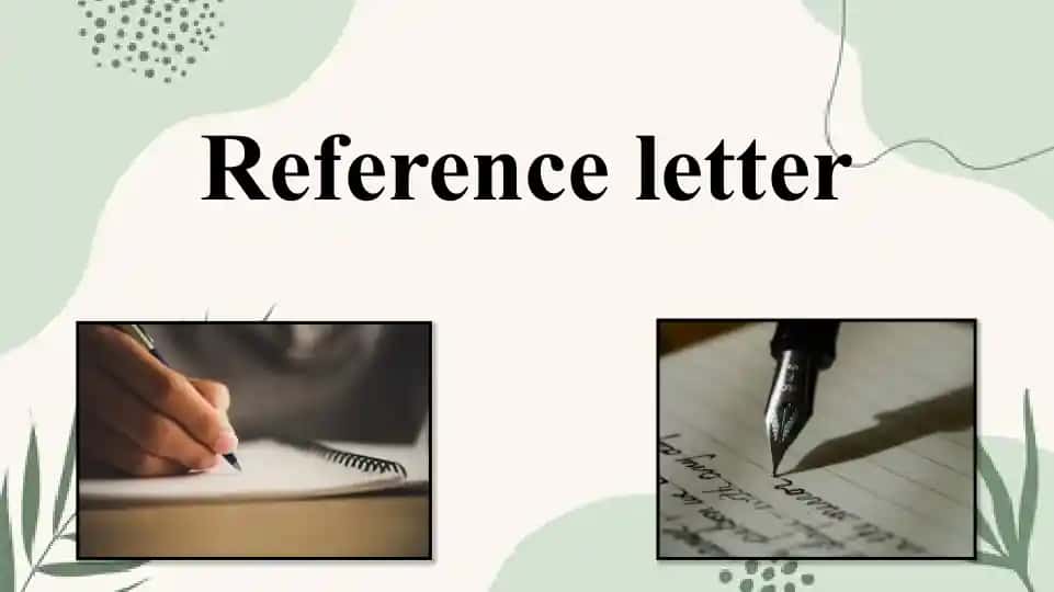 Reference letter