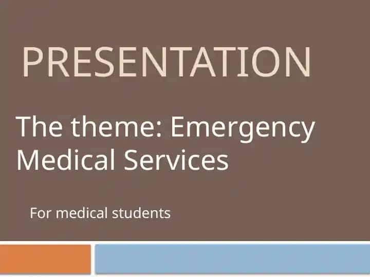 Emergency Medical Services