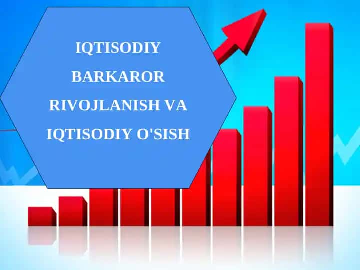 IQTISODIY BARKAROR RIVOJLANISH VA IQTISODIY O'SISH