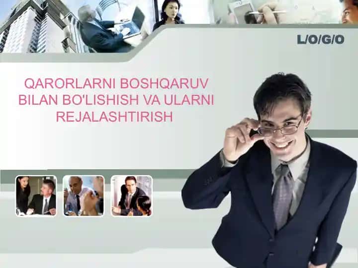 Boshqaruv Qarorlarni boshqaruv bilan bo'lishish va ularni rejalaştirish