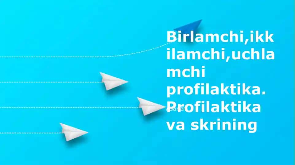 Profilaktika va skrining