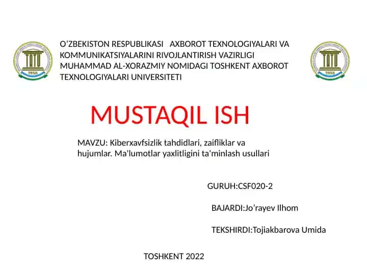 MUSTAQIL ISH