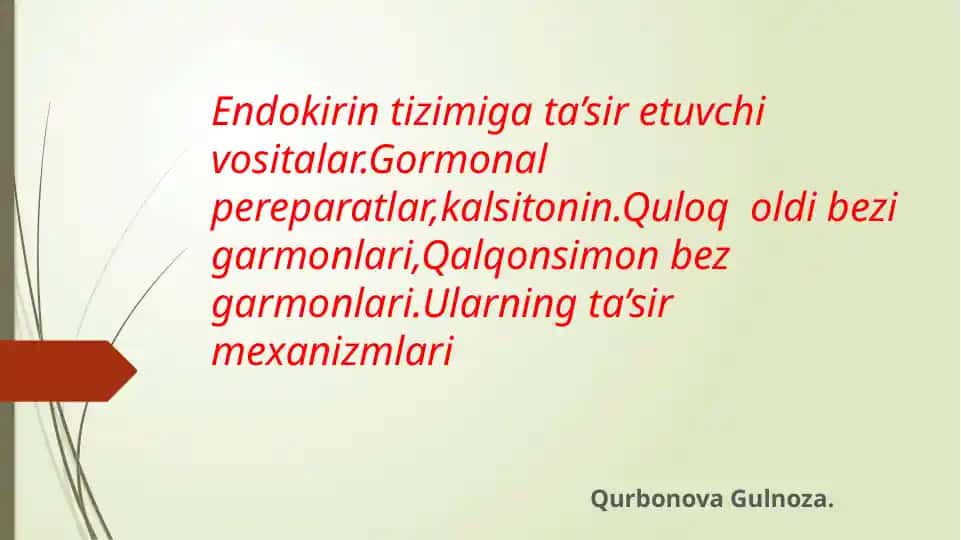 Endokrinologiya uslubi