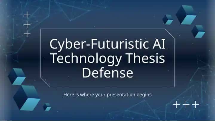 Cyber-Futuristic AI Technology Thesis Defense