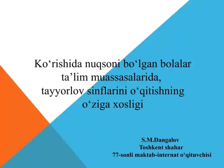 Bolalar ta'lim muassasalarida tayyorlov sinflarini o‘qitishning o‘ziga xosligi